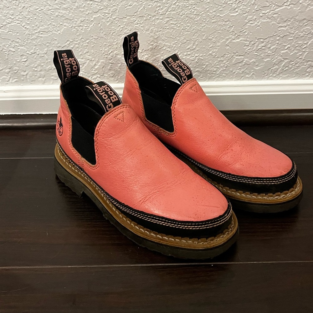 Pink Leather Romeo Georgia Boot